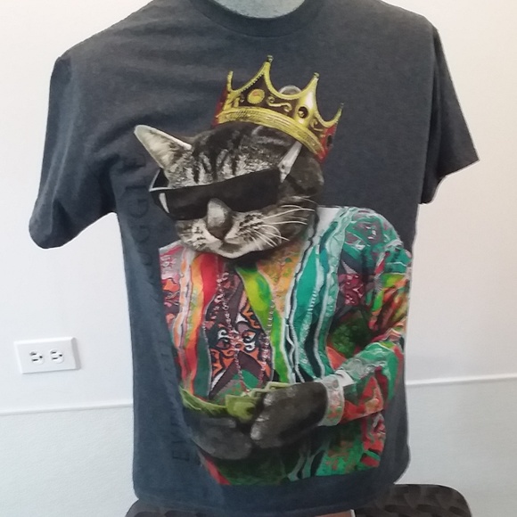 Gildan Other - Cool Cat Shirt Medium Top Crown Sunglasses